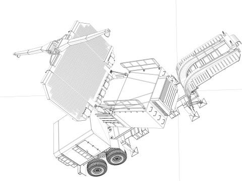 64N6E2 radar 3D Модель
