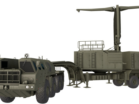 64N6 Tombstone 64N6E2 radar Modèle 3D