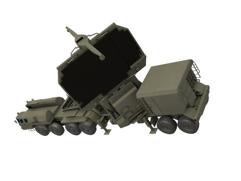 64N6 Tombstone 64N6E2 radar 3D Модель