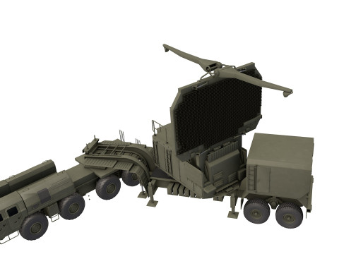 64N6 Tombstone 64N6E2 radar 3D Модель