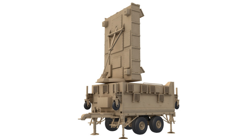 AN TPQ-37 Firefinder Radar 3D Modell .c4d .max .obj .3ds .fbx .stl .blend 