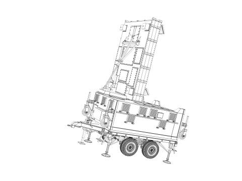 AN TPQ-37 Firefinder Radar 3D Modell