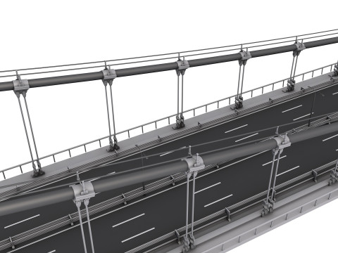 Bosphorus Suspension Bridge Structure Modelo 3D