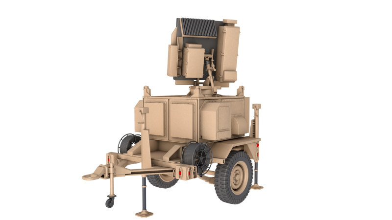 AN-MPQ-64 Sentinel Radar Modèle 3D .c4d .max .obj .3ds .fbx .stl .blend 