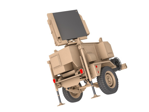 AN-MPQ-64 Sentinel Radar Modèle 3D
