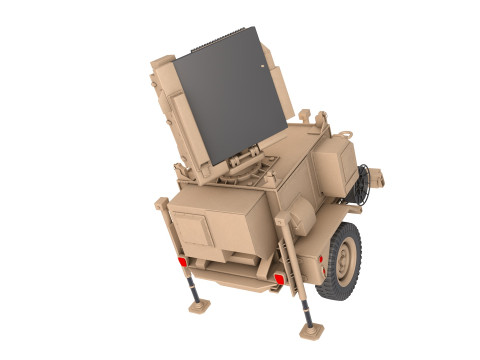 AN-MPQ-64 Sentinel Radar Modèle 3D