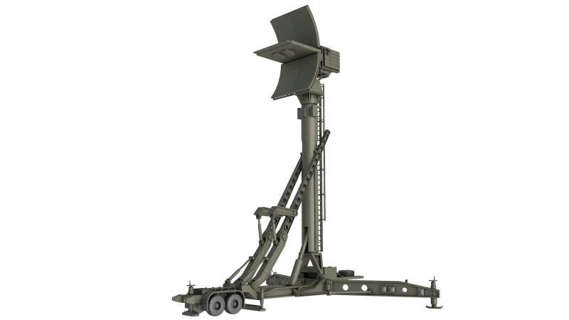 Radar de adquisición 76N6 Clam Shell FMCW Modelo 3D .c4d .max .obj .3ds .fbx .stl .blend