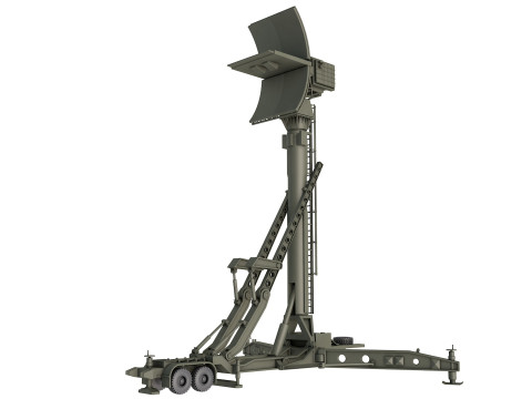 76N6 Clam Shell FMCW acquisition radar Modèle 3D
