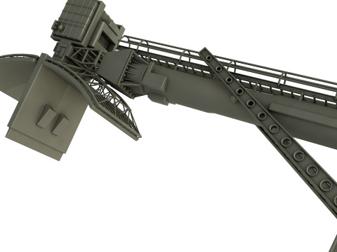 76N6 Clam Shell FMCW acquisition radar 3D Модель