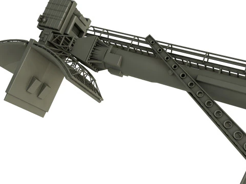 Radar de adquisici&oacute;n 76N6 Clam Shell FMCW Modelo 3D