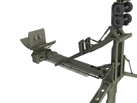 Radar de adquisici&oacute;n 76N6 Clam Shell FMCW Modelo 3D