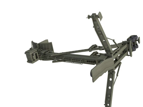 Radar de adquisici&oacute;n 76N6 Clam Shell FMCW Modelo 3D