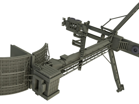 76N6 Clam Shell FMCW acquisition radar 3D Модель