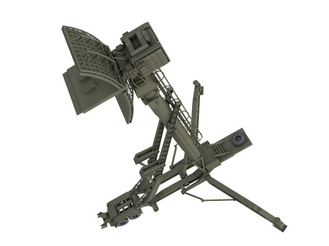 76N6 Clam Shell FMCW acquisition radar 3D Модель