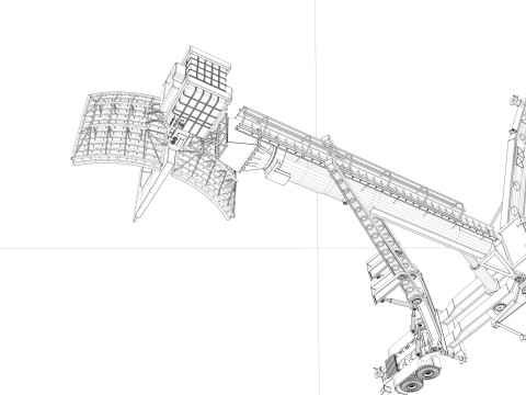 76N6 Clam Shell FMCW acquisition radar 3D Модель