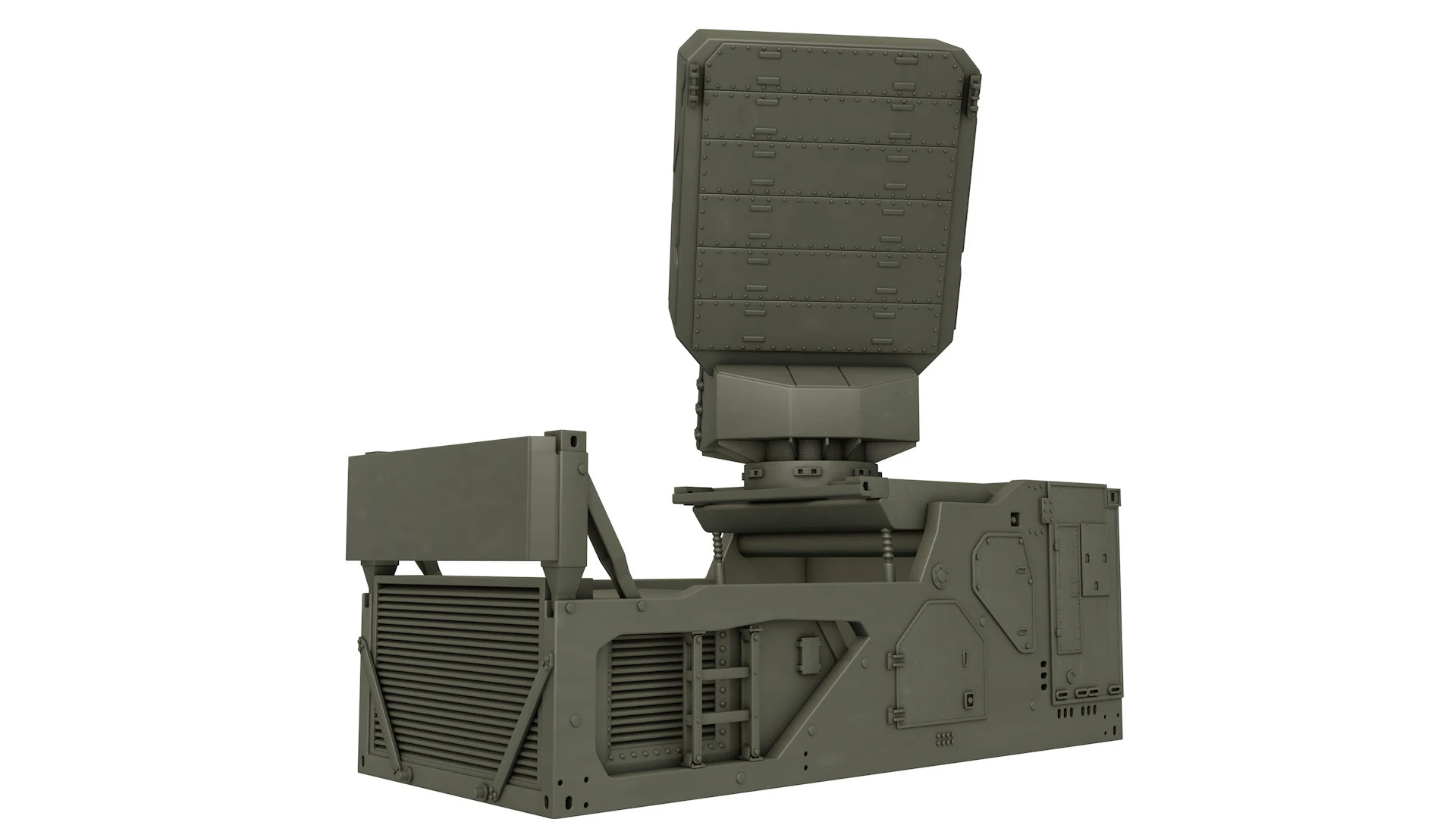 Ground Fire 300 Multi Function Radar 3D Model .c4d .max .obj .3ds .fbx .stl .blend 