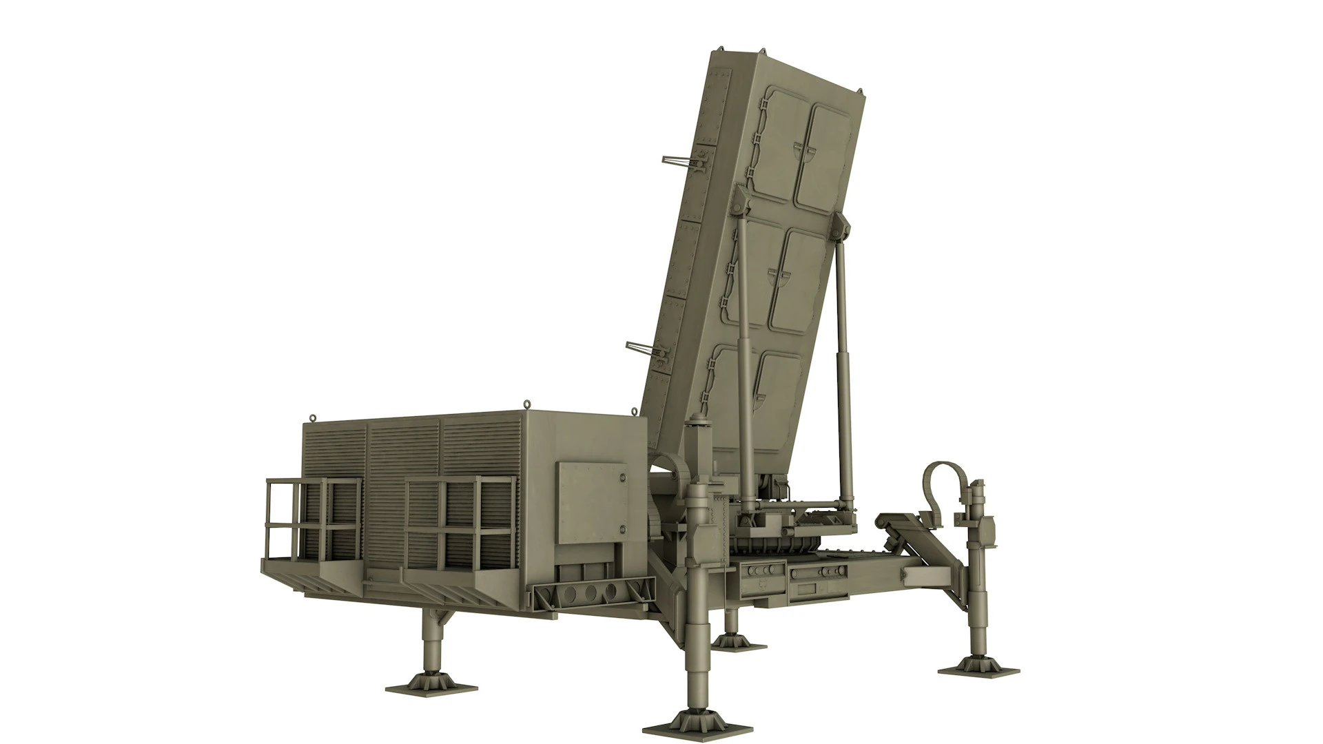 EL M-2084 Radar 3D Model .c4d .max .obj .3ds .fbx .stl .blend 