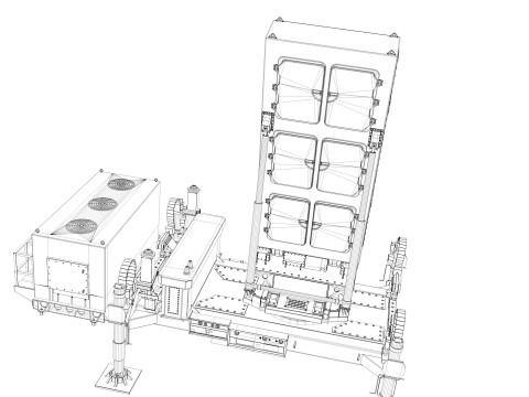 EL M-2084 Radar 3D मॉडल