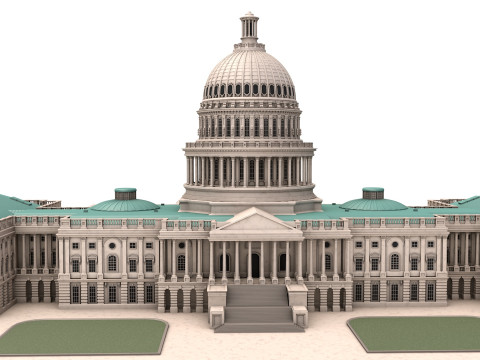 United States Capitol 3D Модель
