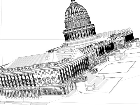 United States Capitol 3D 모델