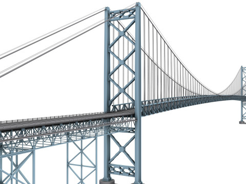 Ambassador Bridge 3D Model