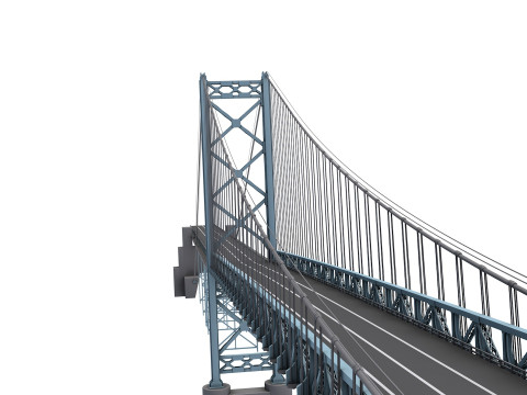 Ambassador Bridge 3D 模型