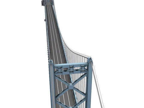 Ambassador Bridge 3D Model