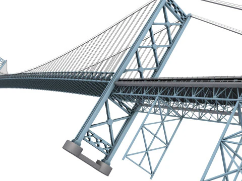 Ambassador Bridge 3D Model