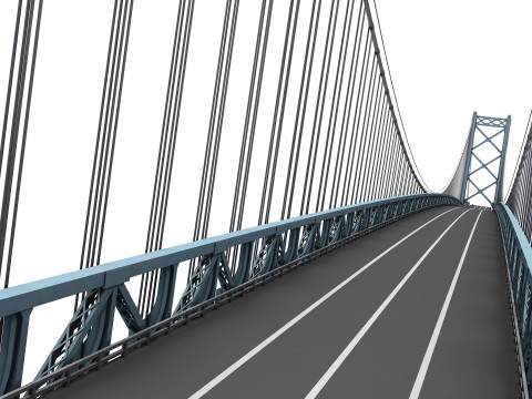 Ambassador Bridge 3D 模型