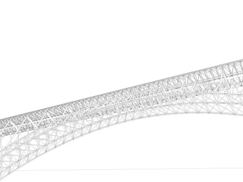 New River Gorge Bridge Model 3D