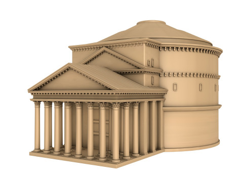 Roman Pantheon Building Model 3D