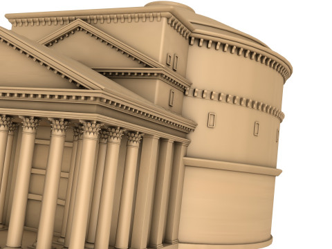 Roman Pantheon Building Model 3D
