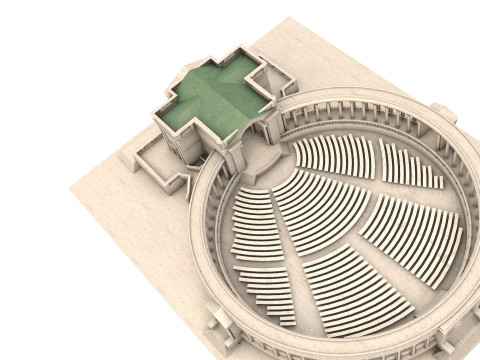 Memorial Amphitheater Model 3D