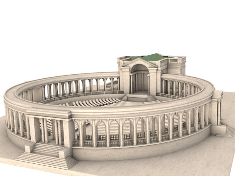 Memorial Amphitheater Model 3D