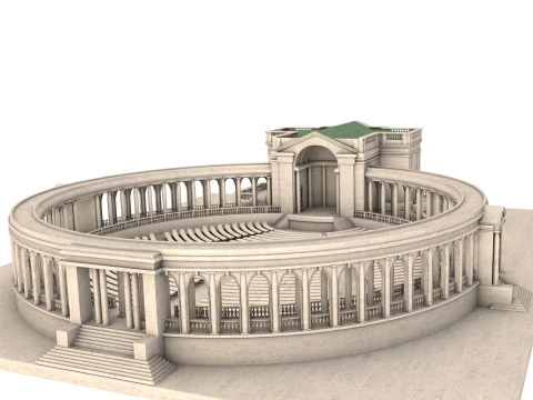 Memorial Amphitheater 3D Model