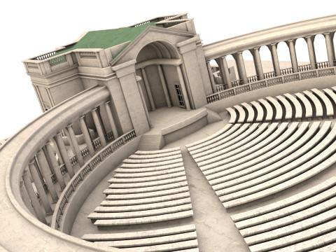 Memorial Amphitheater Model 3D
