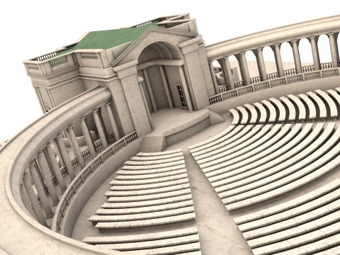 Memorial Amphitheater 3D Model