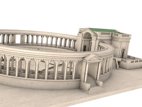Memorial Amphitheater Model 3D