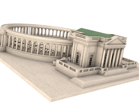 Memorial Amphitheater Model 3D