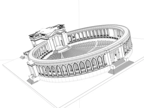 Memorial Amphitheater 3D Model