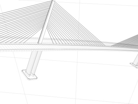 Sunshine Skyway Bridge Modèle 3D
