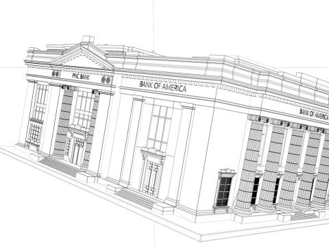 Riggs Bank 3D Model