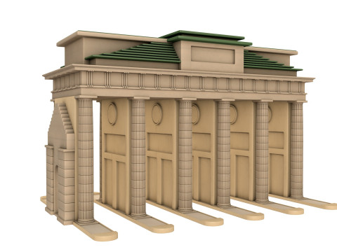 Brandenburg Gate Modelo 3D