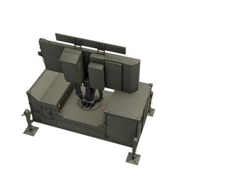 Thales Ground Master 400 Radar 3D Model