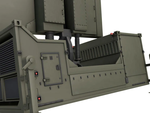 Thales Ground Master 400 Radar 3D Model