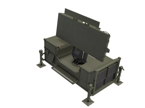 Thales Ground Master 400 Radar 3D Model