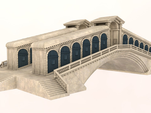 Rialto Bridge Modelo 3D