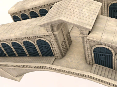 Rialto Bridge 3D Model