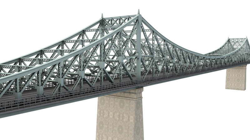 Jacques Bridge 3D 模型 .c4d .max .obj .3ds .fbx .stl .blend 