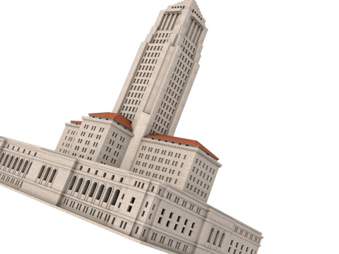 Los Angeles City Hall 3D मॉडल